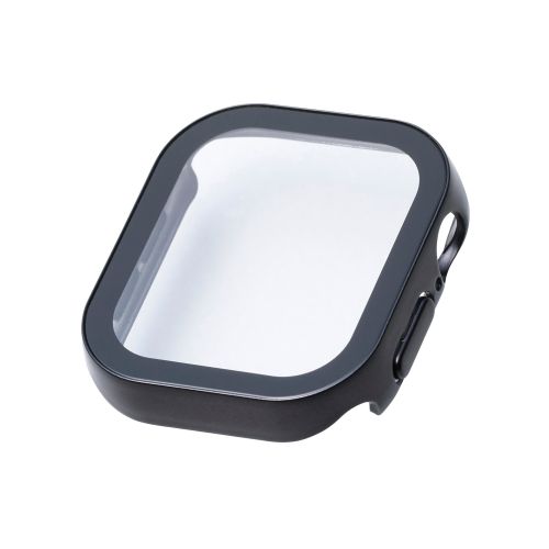 Apple Watch 42mm/フルカバーケース/プレミアムガラス/高透明/防水/ブラック