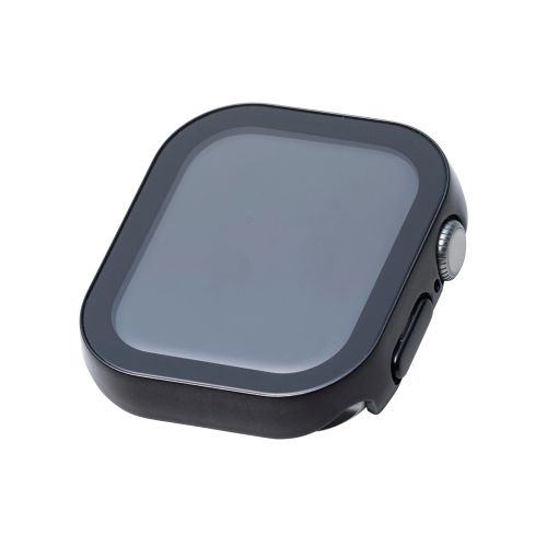 Apple Watch 42mm/フルカバーケース/プレミアムガラス/高透明/防水/ブラック