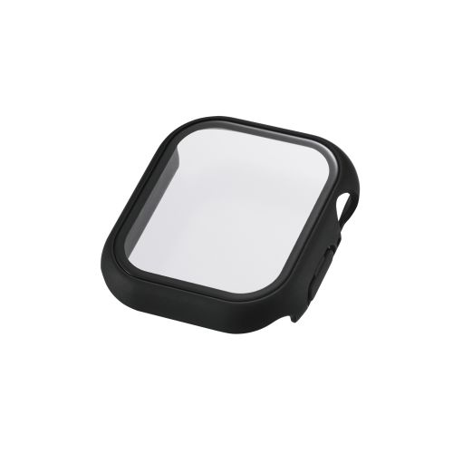 Apple Watch 42mm/フルカバーケース/プレミアムガラス/ゴリラ/高透明/ブラック