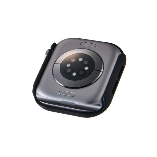Apple Watch 42mm/フルカバーケース/プレミアムガラス/ゴリラ/高透明/ブラック