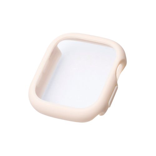 Apple Watch 42mm/フルカバーケース/TOUGHSLIM/プレミアムガラス/高透明/ベージュ