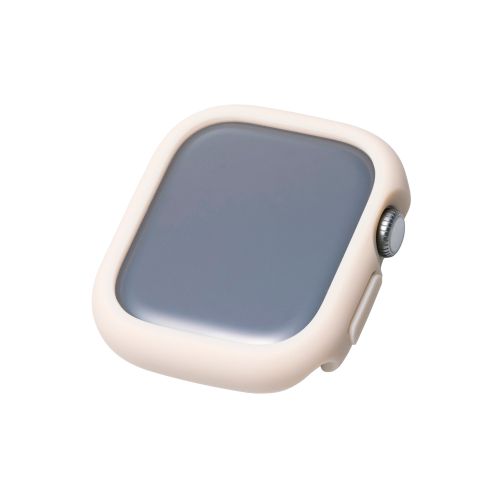 Apple Watch 42mm/フルカバーケース/TOUGHSLIM/プレミアムガラス/高透明/ベージュ