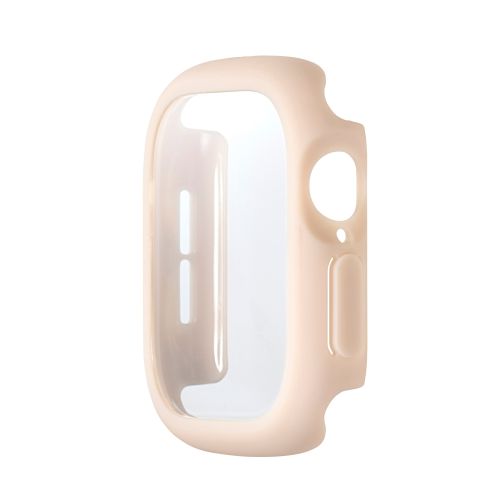 Apple Watch 42mm/フルカバーケース/TOUGHSLIM/プレミアムガラス/高透明/ベージュ
