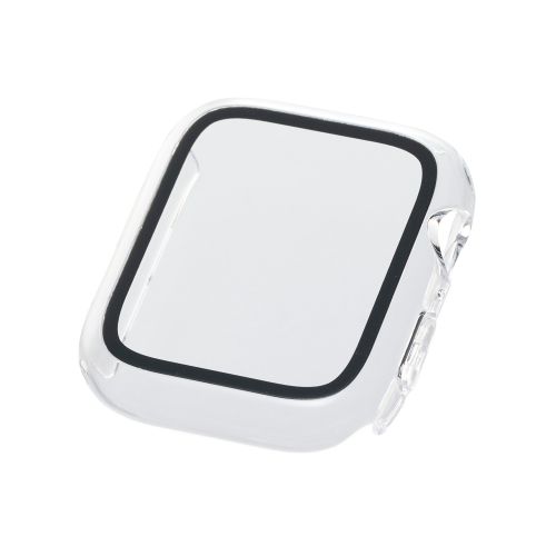 Apple Watch 44mm/フルカバーケース/プレミアムガラス/高透明/クリア