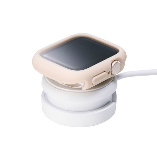 Apple Watch 40mm/フルカバーケース/TOUGHSLIM/プレミアムガラス/高透明/ベージュ