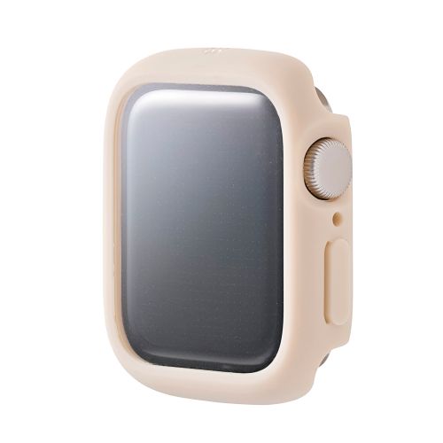 Apple Watch 40mm/フルカバーケース/TOUGHSLIM/プレミアムガラス/高透明/ベージュ