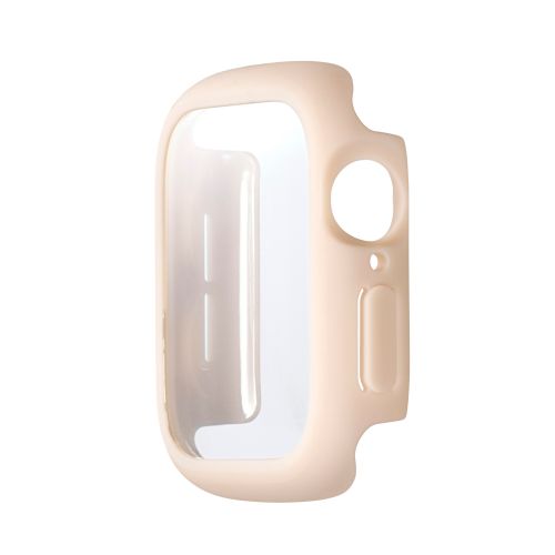 Apple Watch 40mm/フルカバーケース/TOUGHSLIM/プレミアムガラス/高透明/ベージュ