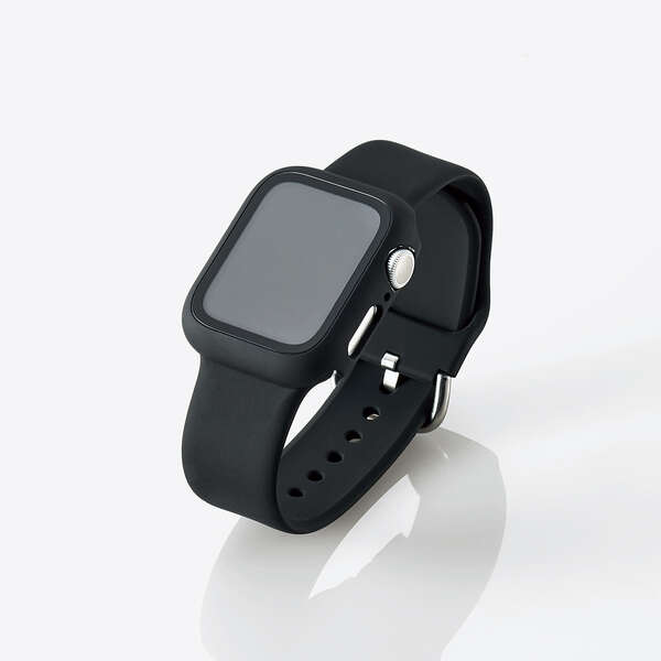 Apple Watch 40mm用フルカバーケース/ガラス/ブラック