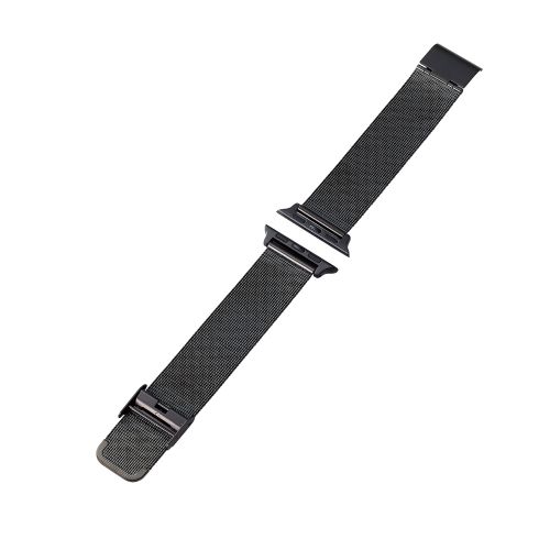 Apple Watch 41/40/38mm用バンド/ステンレス/ミラネーゼ/ブラック