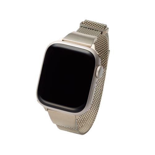 Apple Watch 41/40/38mm用バンド/&me/ミラネーゼ/スリムタイプ/シャンパンゴールド