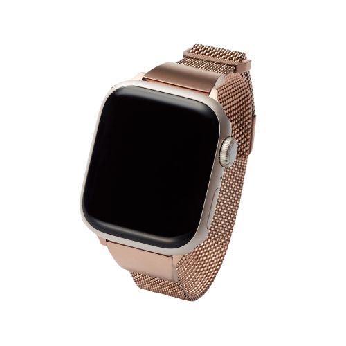 Apple Watch 41/40/38mm用バンド/&me/ミラネーゼ/スリムタイプ/ピンクゴールド