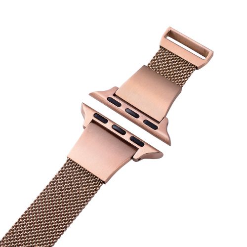 Apple Watch 41/40/38mm用バンド/&me/ミラネーゼ/スリムタイプ/ピンクゴールド
