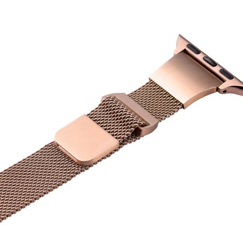Apple Watch 41/40/38mm用バンド/&me/ミラネーゼ/スリムタイプ/ピンクゴールド
