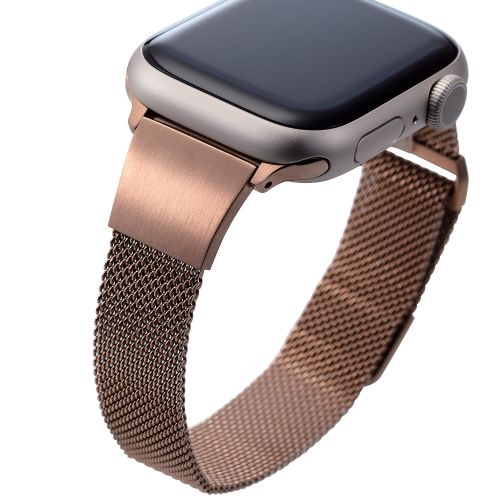 Apple Watch 41/40/38mm用バンド/&me/ミラネーゼ/スリムタイプ/ピンクゴールド