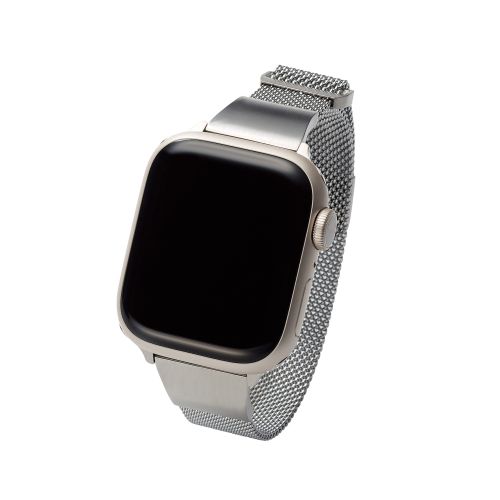 Apple Watch 41/40/38mm用バンド/&me/ミラネーゼ/スリムタイプ/シルバー