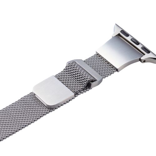 Apple Watch 41/40/38mm用バンド/&me/ミラネーゼ/スリムタイプ/シルバー