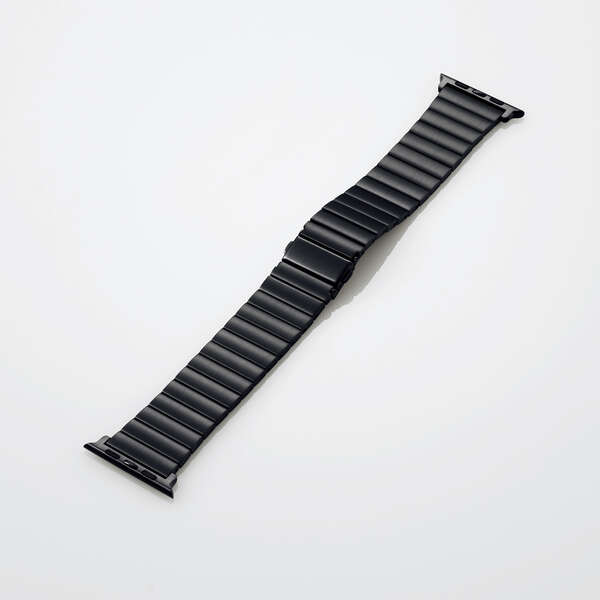Apple Watch 44/42mm用バンド/ステンレス/1連タイプ/ブラック