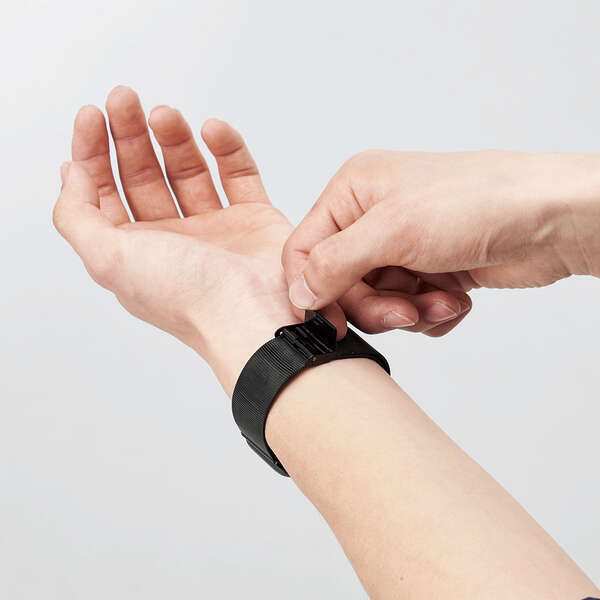 Apple Watch 44/42mm用バンド/ステンレス/ミラネーゼタイプ/ブラック