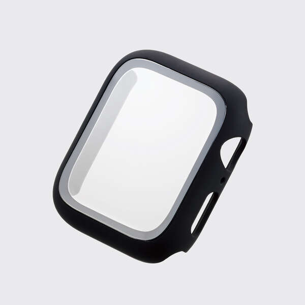 Apple Watch 44mm用フルカバーケース/ガラス/ブラック