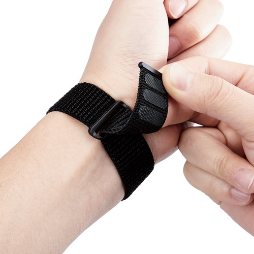 Apple Watch 49/45/44/42mm用バンド/ファブリック/ブラック