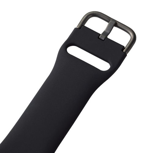 Apple Watch 45/44/42mm用バンド/シリコン/Lサイズ/ブラック