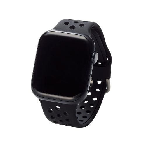 Apple Watch 49/45/44/42mm用シリコンバンド/アクティブタイプ/ブラック