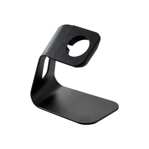 Apple Watch用アルミスタンド/縦置きタイプ/ケーブル装着可/ブラック