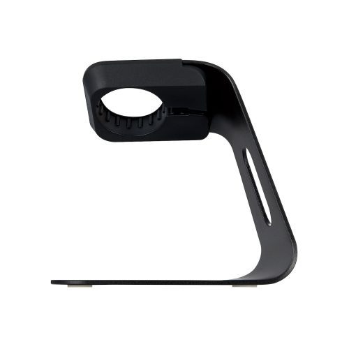 Apple Watch用アルミスタンド/縦置きタイプ/ケーブル装着可/ブラック