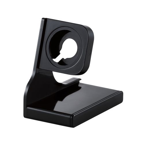 Apple Watch用スリムスタンド/縦置きタイプ/ケーブル装着可/ブラック