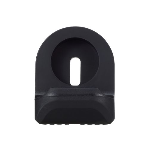 Apple Watch用シリコンスタンド/コンパクト/ケーブル装着可/ブラック