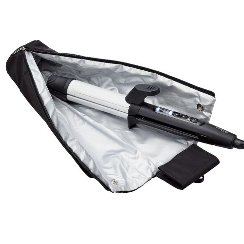 ヘアアイロンホルダー/断熱素材/耐熱250度/吊り下げ/一時置き/ブラック