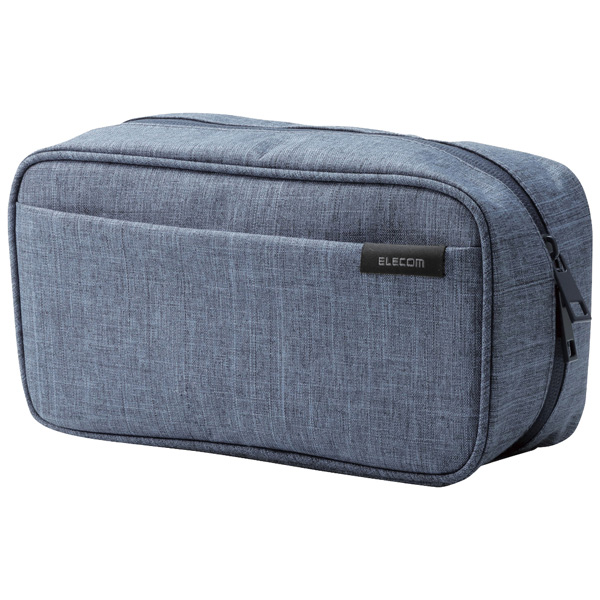 ガジェット用オーガナイズポーチ/ストレージタイプ/ネイビー