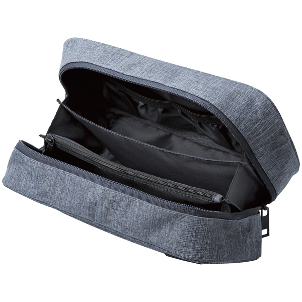 ガジェット用オーガナイズポーチ/ストレージタイプ/ネイビー