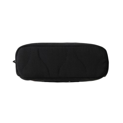 ガジェットポーチ/キルティング/オニオンスティッチ/スタンドタイプ/大容量/ブラック