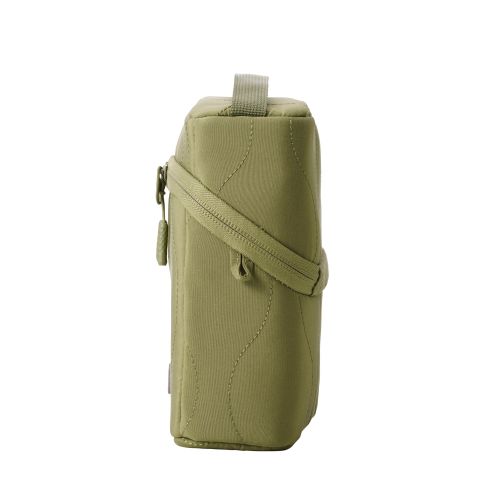 ガジェットポーチ/キルティング/オニオンスティッチ/スタンドタイプ/大容量/カーキ
