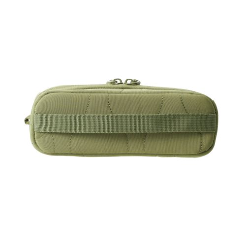 ガジェットポーチ/キルティング/オニオンスティッチ/スタンドタイプ/大容量/カーキ