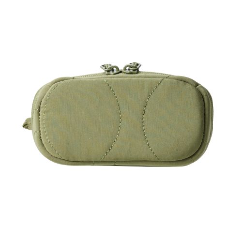 ガジェットポーチ/キルティング/オニオンスティッチ/スタンドタイプ/カーキ