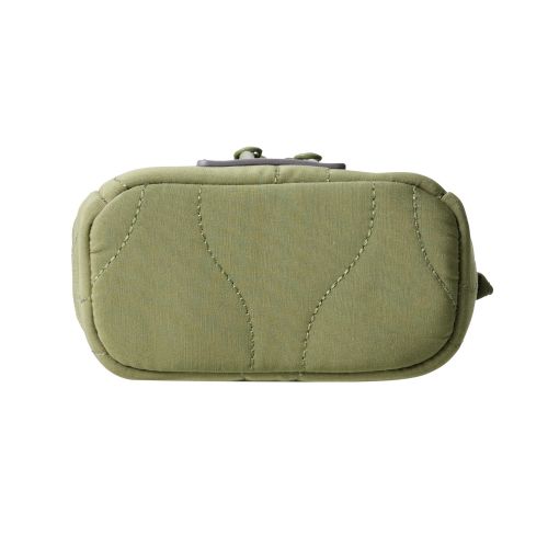 ガジェットポーチ/キルティング/オニオンスティッチ/スタンドタイプ/カーキ