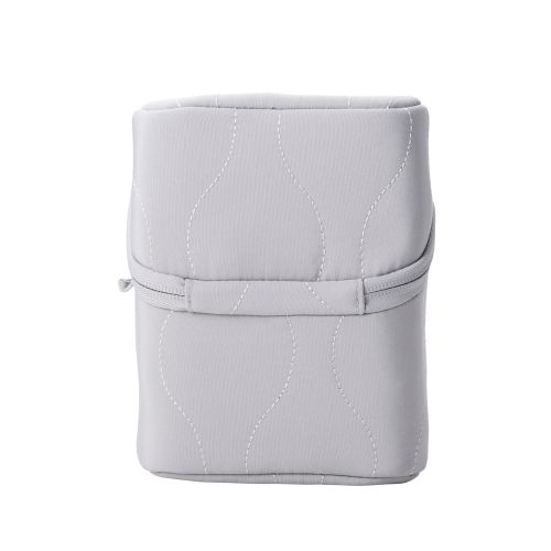 ガジェットポーチ/キルティング/オニオンスティッチ/スタンドタイプ/グレー