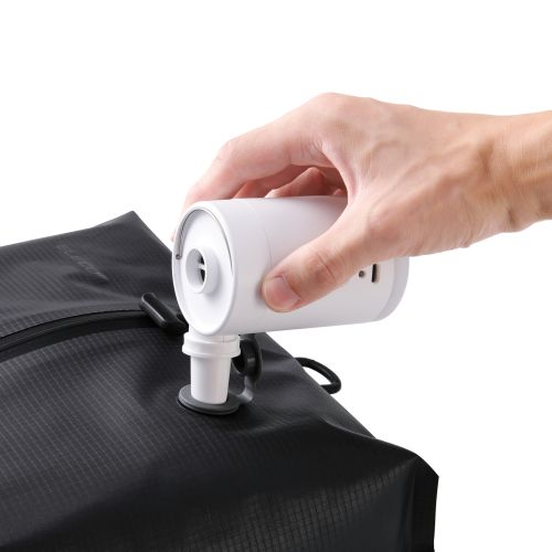 圧縮バッグ/トラベル向け/密閉用ファスナー/Sサイズ/ブラック