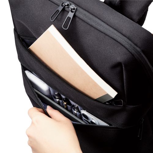 バックパック/薄型タイプ/15.6inch/12L/撥水加工/高耐久ファスナー採用/ブラック