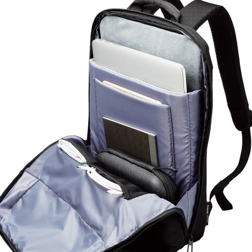 バックパック/薄型タイプ/15.6inch/12L/撥水加工/高耐久ファスナー採用/ブラック