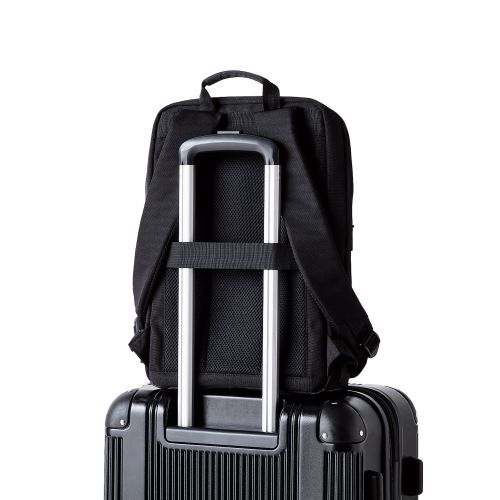 バックパック/薄型タイプ/15.6inch/12L/撥水加工/高耐久ファスナー採用/ブラック