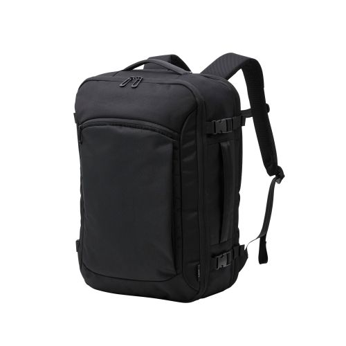 バックパック/マチ拡張/圧縮機能/出張/15.6inch/大容量/180°フルオープン/ブラック