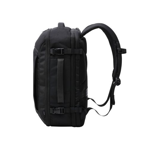 バックパック/マチ拡張/圧縮機能/出張/15.6inch/大容量/180°フルオープン/ブラック