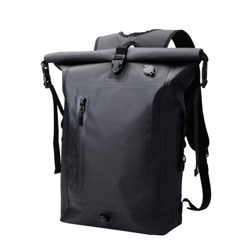 バックパック/防水バッグ/ロールトップ/ブラック