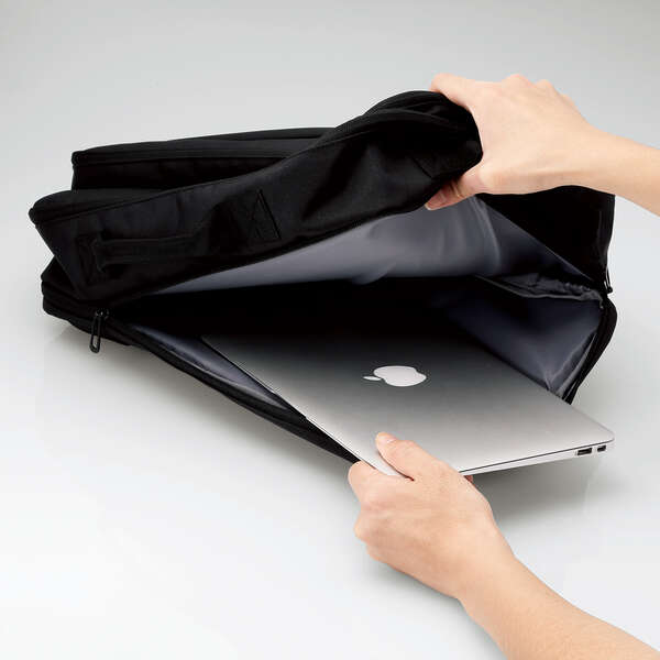 キャリングバッグ/ビジネスバックパック/2way/15.6インチ/ブラック