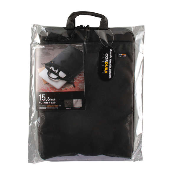 PC用インナーバッグ/CORDURA1000/取っ手付き/縦型/15.6インチ/ブラック