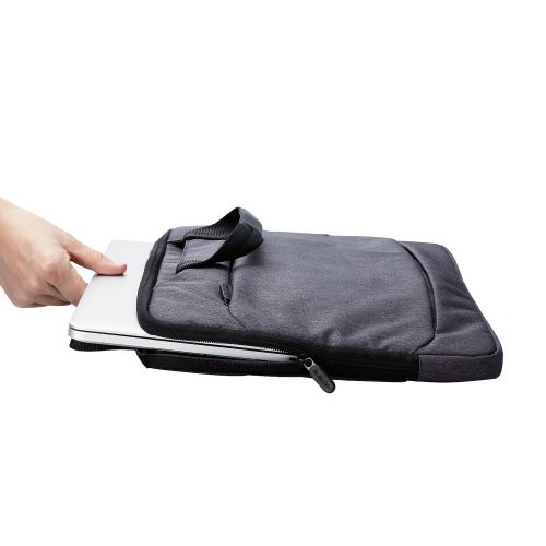 パソコンケース/ハンドル付/2WAY/ポケット付/撥水加工/15.6インチ/ブラック