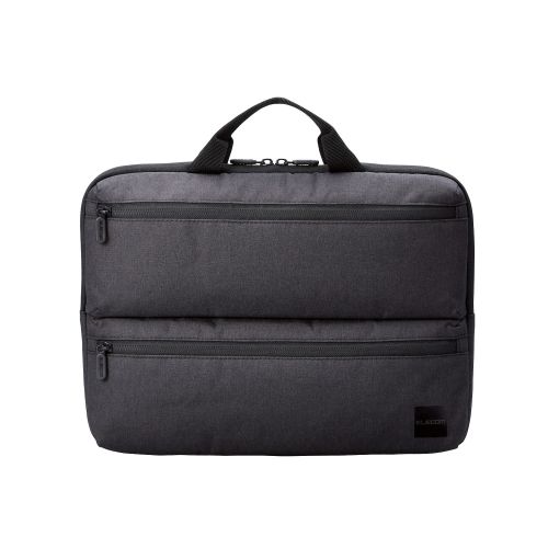 パソコンケース/リサイクル素材/横型/取っ手付き/ショルダーベルト付き/手提げ/撥水/14.0インチ/ブラック